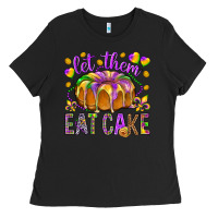 Black Let them eat cake Ladies Tee - HowdyJamesFarm