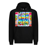 Black summer time Premium Hoodie - CowhideDigitalArt
