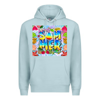 Blue Mist summer time Premium Hoodie - CowhideDigitalArt