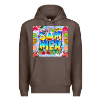 Coffee summer time Premium Hoodie - CowhideDigitalArt