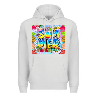 Dove Grey summer time Premium Hoodie - CowhideDigitalArt