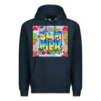 Navy summer time Premium Hoodie - CowhideDigitalArt