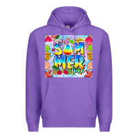 Purple summer time Premium Hoodie - CowhideDigitalArt