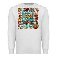 Oatmeal Heather bonfires flannels smores Premium Sweatshirt - AdoDesignShop