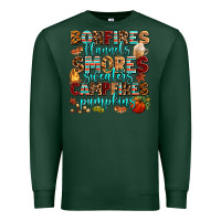 Sports Green bonfires flannels smores Premium Sweatshirt - AdoDesignShop