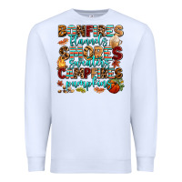 White bonfires flannels smores Premium Sweatshirt - AdoDesignShop