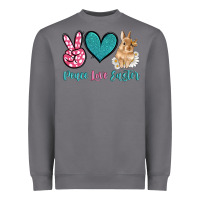 Storm peace love easter with bunny and butterfly Heavyweight Sweatshirt - Artiststas