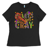 Black Let's get cray Ladies Tee - HowdyJamesFarm
