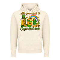 Vintage Artic St. Patrick's All you need is coffee and luck Vintage Hoodie - OliviaCreatesArt