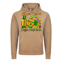 Vintage Coffee St. Patrick's All you need is coffee and luck Vintage Hoodie - OliviaCreatesArt