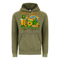 Vintage Olive St. Patrick's All you need is coffee and luck Vintage Hoodie - OliviaCreatesArt