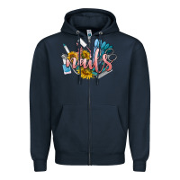 Navy nails Zipper Hoodie - BarkalooDesign