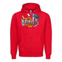 Red nails Zipper Hoodie - BarkalooDesign
