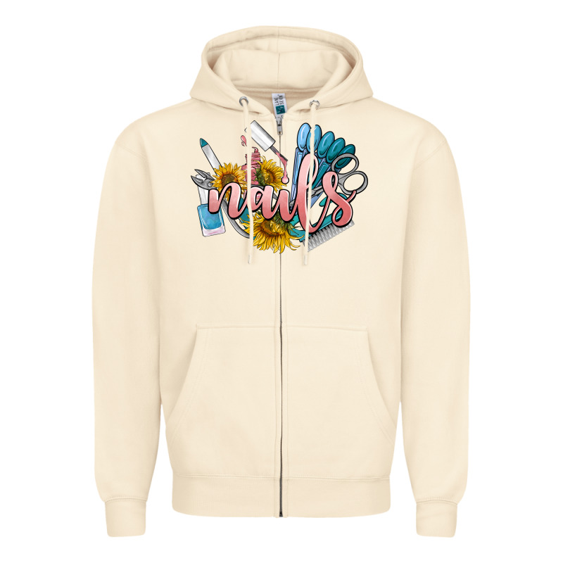 Nails Zipper Hoodie by BarkalooDesign | Teevron