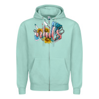 Seafoam nails Zipper Hoodie - BarkalooDesign