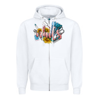 White nails Zipper Hoodie - BarkalooDesign
