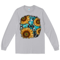 Moon Dust sunflower cowhide and turquoise patches Long Sleeve Tee - RanaPortraitStore