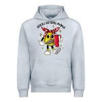 Heather Grey boujee softball mama Urban Hoodie - JahusDesignShop