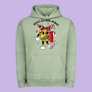 Boujee Softball Mama Urban Hoodie Designed By Jahusdesignshop