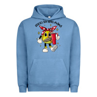 Pigment Pebble Blue boujee softball mama Urban Hoodie - JahusDesignShop