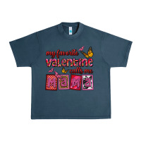 Midnight Navy my favorite valentine calls me mama Urban Heavy Tee - OliviaCreatesArt