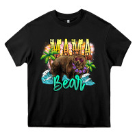 Black Mama bear summer Heavy Core Tee - NancyCooperArtShop