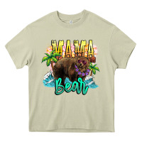 Mossy Mama bear summer Heavy Core Tee - NancyCooperArtShop