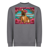 Storm french bulldog floral Heavyweight Sweatshirt - Artiststas