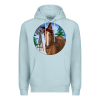 Blue Mist Horse Christmas Premium Hoodie - RanaPortraitStore