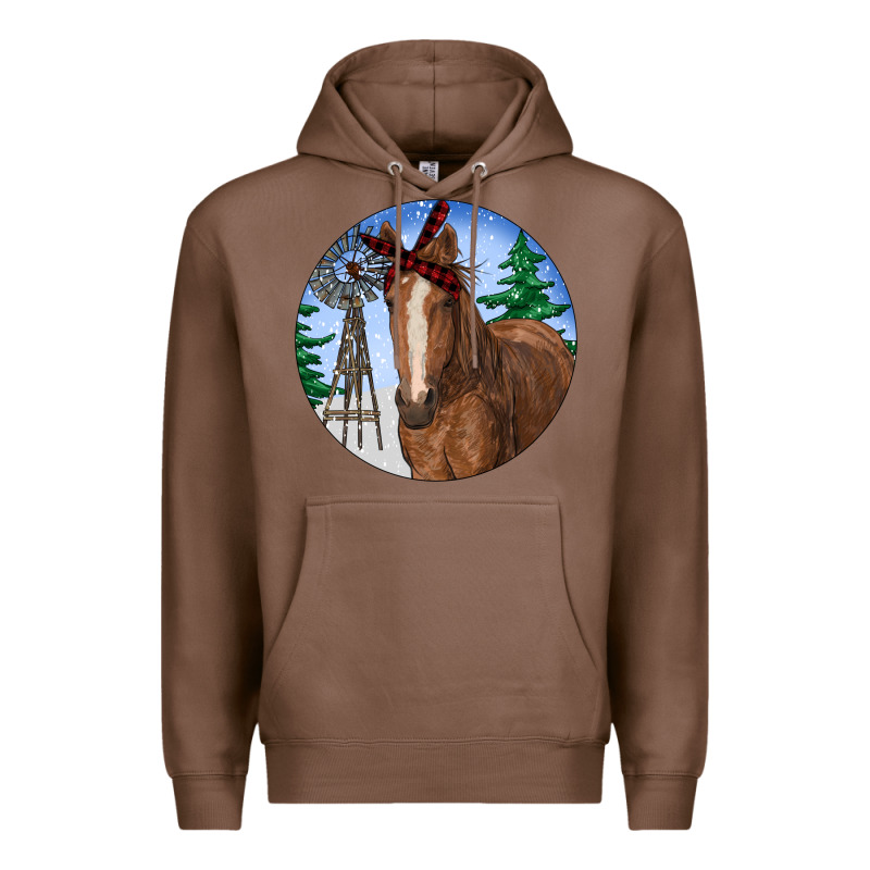 Horse Christmas Premium Hoodie by RanaPortraitStore | Teevron