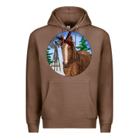 Chestnut Horse Christmas Premium Hoodie - RanaPortraitStore
