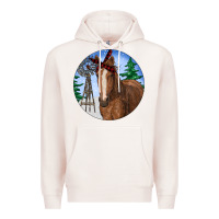 Pale Pink Horse Christmas Premium Hoodie - RanaPortraitStore