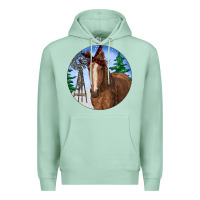 Seafoam Horse Christmas Premium Hoodie - RanaPortraitStore