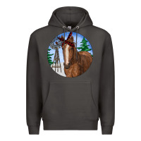 Smoke Horse Christmas Premium Hoodie - RanaPortraitStore