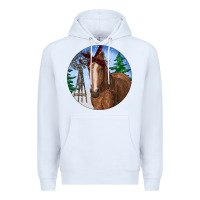 White Horse Christmas Premium Hoodie - RanaPortraitStore