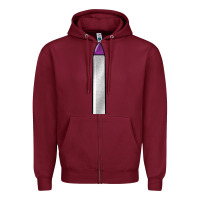 Burgundy manicure file Zipper Hoodie - BarkalooDesign