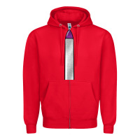 Red manicure file Zipper Hoodie - BarkalooDesign