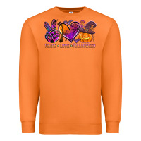 Carrot peace love halloween Premium Sweatshirt - AdoDesignShop
