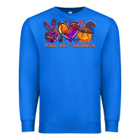 True Royal peace love halloween Premium Sweatshirt - AdoDesignShop