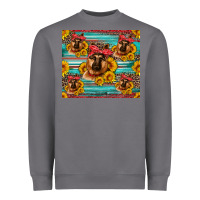 Storm german shepherd with sunflowers Heavyweight Sweatshirt - Artiststas