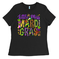 Black Little miss Mardi Gras Ladies Tee - HowdyJamesFarm