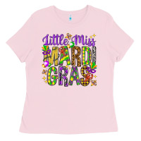 Bubblegum Pink Little miss Mardi Gras Ladies Tee - HowdyJamesFarm