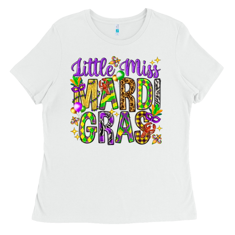 Little Miss Mardi Gras Ladies Tee by HowdyJamesFarm | Teevron