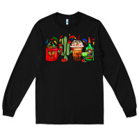 Black Mexico Coffee Cups With Cactus And Tequila Bottle Long Sleeve Tee - FaDigitalArtStudio