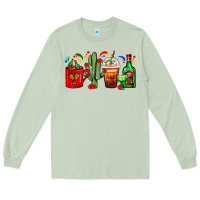 Matcha Mexico Coffee Cups With Cactus And Tequila Bottle Long Sleeve Tee - FaDigitalArtStudio