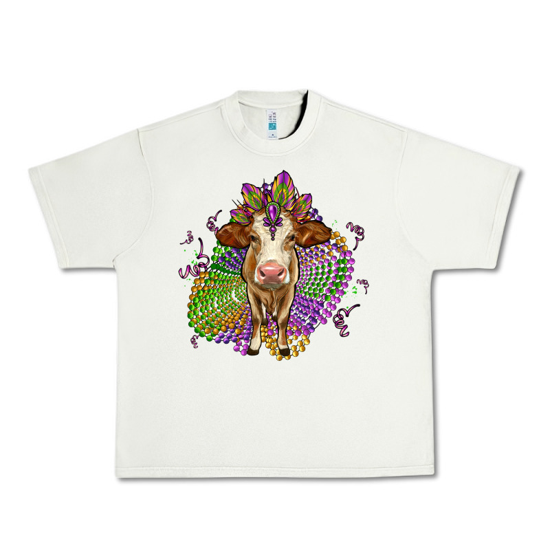 Simmental Mardi Gras Urban Heavy Tee by OliviaCreatesArt | Teevron