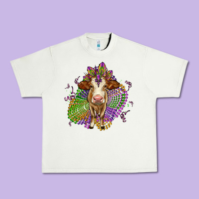 Simmental Mardi Gras Urban Heavy Tee Designed By Oliviacreatesart