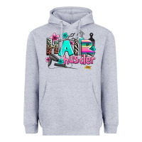 Heather Grey hair hustler Heavyweight Hoodie - AdoDesignShop