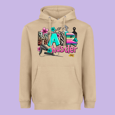 Hair Hustler Heavyweight Hoodie Designed By Adodesignshop