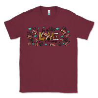 Burgundy for the love of the game American football Classic Tee - Jasminsmagicworld